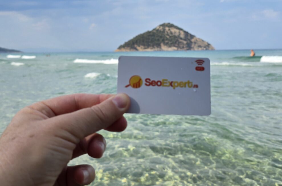 Moja SEOexpert.rs Bezkontaktna NFC vizit kartica