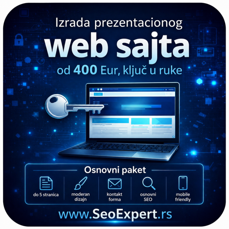 Izrada sajta osnovni-paket